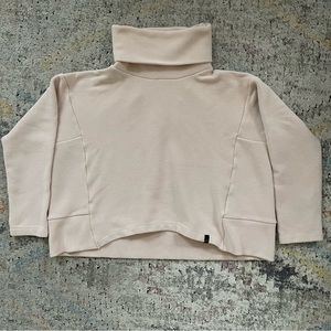 Varley Boxy Turtleneck Ribbed Sweater